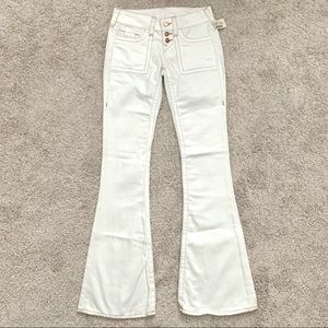 True Religion White Flare Jeans